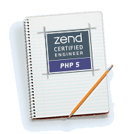 Zend Certified Engineer on a book