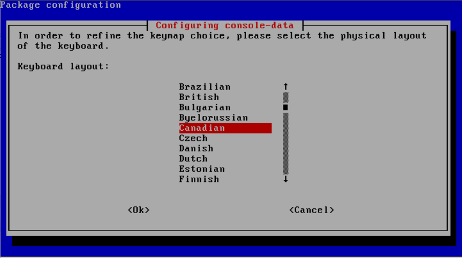 Console text base user interface